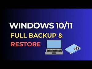 How to Full Backup and Restore Windows 10 or 11 | Step-by-Step System Image Backup Tutorial