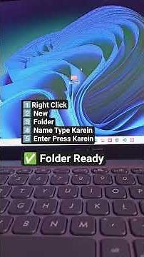 How to Create a New Folder in Windows | Computer Basics #shorts