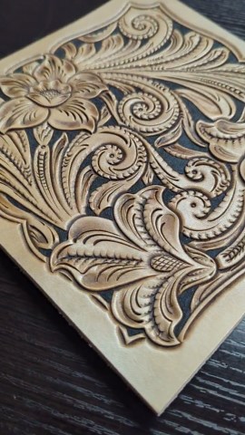 Arizona Style Leather Carving Pattern (PDF)   Video Tutorial | Western Floral Design | Step-by-step Carving & Dyeing Guide for Leathercraft - Etsy