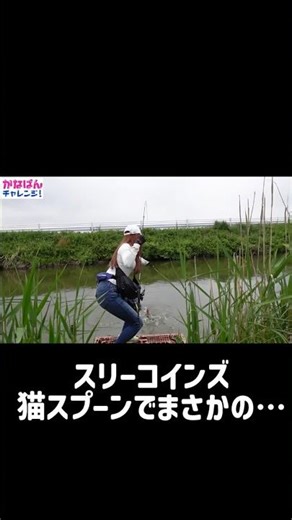 I tried fishing with a cat spoon from Three Coins and... what a surprise! #fishing #fishingvideo ...