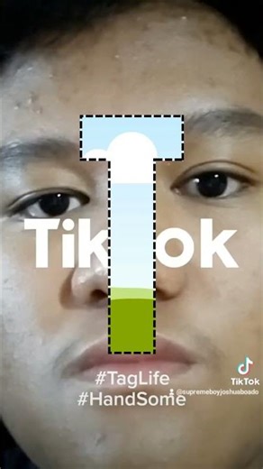 TikTok Video Solo (Canva) LETTER T (SANS SERIF FONT) FRAME (STYLE 3)