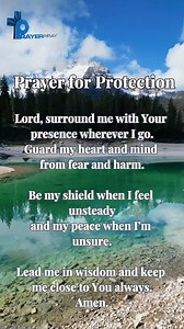 56 reactions · 9 comments | Find comfort in God’s protection. This prayer reminds you that His presence surrounds you, shielding your heart and guiding your path every day. #PrayerPray #ProtectionPrayer #Faith #PeaceInGod #GodsPresence #RelaxingInstrumental #ChristianMusic #WorshipAndPray #Wisdom #TrustInHim | Prayer Pray - Relaxing Music | Facebook
