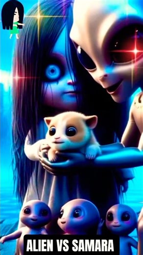Samara #animation #aicartoon #anime #samara #horrorstories #alien #puppy #fyp #trending #halloween