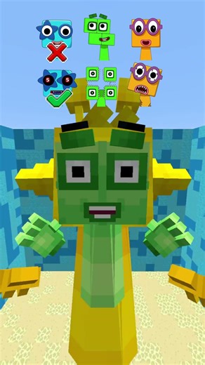 Sprunki Numbers Vs Clossing Door Challenge 😱 PART.1 #minecraft #sprunki