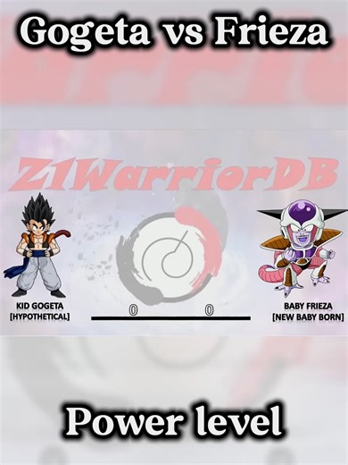 Gogeta vs Frieza Power Level Comparison