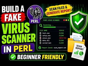 Build a Fake Virus Scanner in Perl | Scan Files & Generate Reports (Beginner Project) ⭐