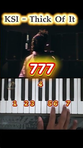 KSI - Thick of It Easy Piano Tutorial #ksi #pianotutorial #song