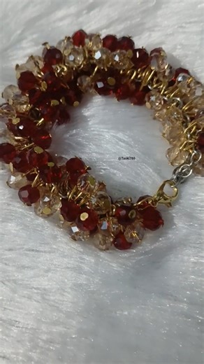 “Beautiful Gajra Style Bracelet 💫 | Handmade with Love”#shortvideo #stonebeads #handmade