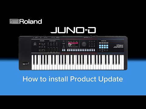 Roland JUNO-D - How to install Product Update