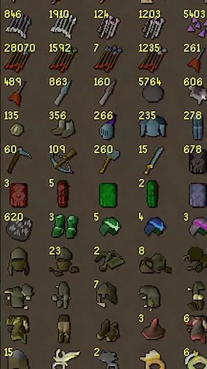 Loot Tab Reveal (Part 2) 💸💸 #oldschoolrunescape #osrs