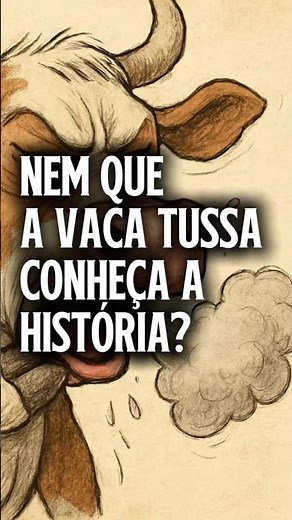 Conheço a história da expressão “nem que a vaca tussa” #linguaportuguesa