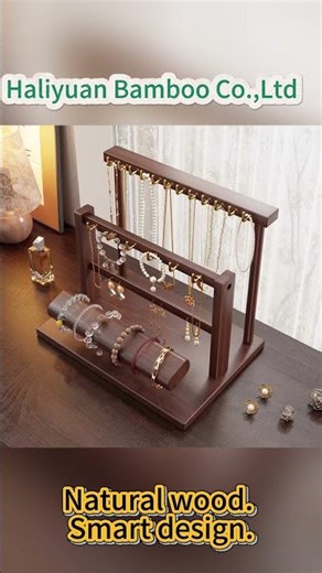 wooden display stands