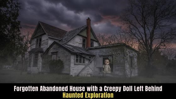 Forgotten abandoned house with a creepy doll left behind | Haunted exploration
