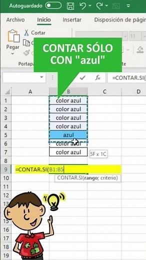¿Cómo CONTAR CELDAS CON TEXTO ESPECÍFICO en Excel? #excel #excelbasico #exceltips #desafiandoexcel