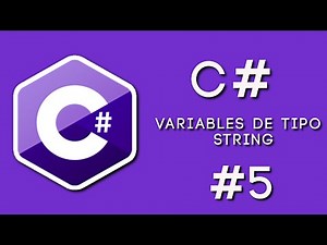 C Sharp tutorial | Variables de tipo String