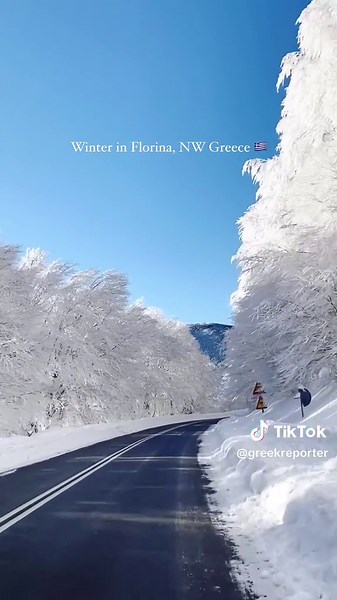 Captivating Winter Scenery in Florina, Greece