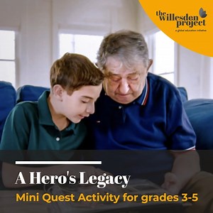 A #hero is a person who is admired for having courage or helping others. They can be found in movies, comic books, and even in our own communities and families. In this activity, students will grapple with the meaning of #heroism and watch a testimony clip featuring Holocaust survivor Pinchas Gutter who explains what heroism means to him. By the end of this activity, students will reflect on an individual in their own family or community who embodies the qualities of a hero. Access this activity