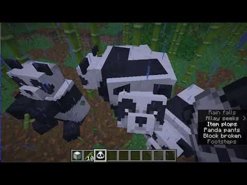 Minecraft Wilds2: pt41 bamboo jungle, brown pandas & parrots