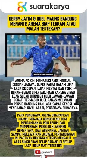 AREMA DIKEPUNG RIVAL: SANGGUP SAPU BERSIH ATAU MALAH TERPELESET?