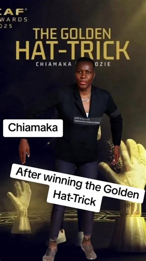 THREE TIME CHAMPION 🦅🔥⚽️🇳🇬 Super Falcons Goalkeeper, Chiamaka Nnadozie wins the CAF Women’s Goalkeeper of the Year award for the third time in a row. congratulate👏🎉#fypシ #football #cafaward2025 #football #creatorsearchinsights