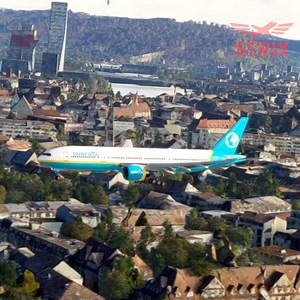 Amazing! Boeing 777-200 Smooth and Powerful Landing at Basel Airport | STRIX