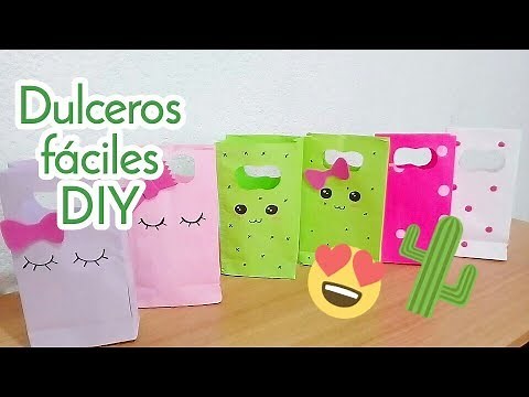 3 IDEAS!! DULCEROS MUY FÁCILES USANDO HOJAS DE PAPEL - DIY