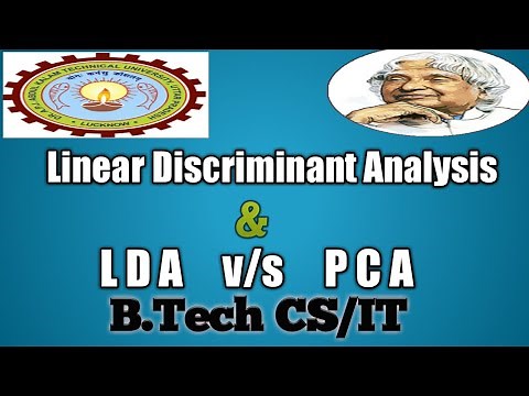 LDA in Machine Learning | LDA in Pattern Recognition | Linear Discriminant Analysis | AKTU