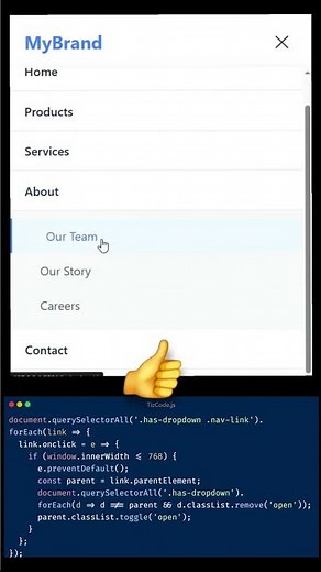 Responsive Mobile Dropdown Menu | HTML CSS JS