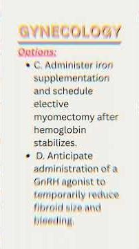 Heavy Bleeding, Multiple Fibroids, Fertility at Risk—Can You Pick the ONE Correct Answer?