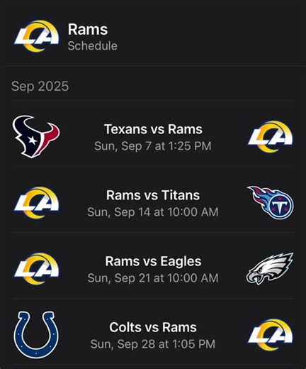 🚨 First official game of the season is on SUNDAY at 1:25pm inside @sofistadium WHOSE HOUSE?! RAMS HOUSE! 🐏 💥 🏈 Listen LIVE on 93.1 JACK FM starting with pre-game coverage an hour before kick off! #nfl #rams #larams #losangelesrams #texans #football #sundayfootball | 93.1 JACK FM