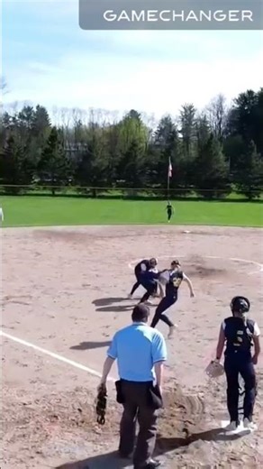 Softball Catcher: Alexis Earley sliding into home off Jada Jager sacrifice bunt!