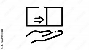 Immigration Refugee Icon Animation Immigration Person With Baggage, Passport And Visa, Cruise Liner Voyage And Airplane