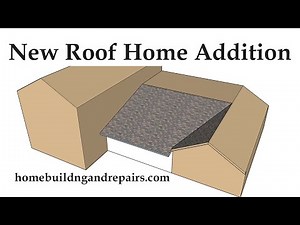Small Home Addition Roof Design For Low Sloping Building Extension