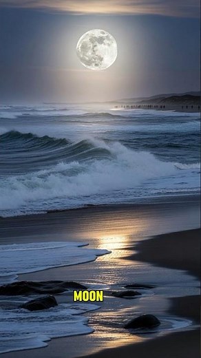 How the Moon Controls Ocean Tides: The Gravitational Science Explained #space #moon