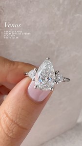 The name of this ring says it all ❤️ #pearcut #engagementring #trilogyring #threestonering | Flawless Fine Jewellery
