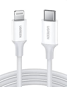 UGREEN USB C to Lightning Cable- 6FT MFi Certified PD Fast Charging Lightning Cord Compatible with iPhone 14/14 Pro/14 Pro Max, iPhone 13/12/11/X/XR/XS/8 Series, MacBook, iPad, AirPods Pro