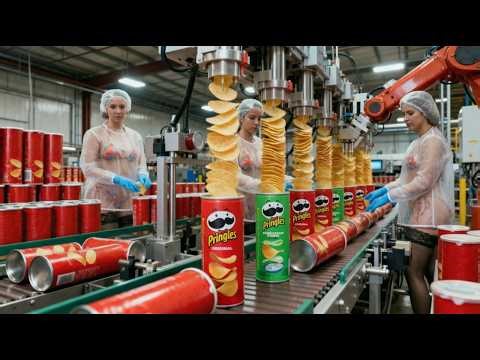 Pringles Factory Process: How RAW Potatoes Become PERFECT Chips