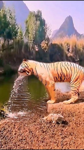 Shocking! Tiger Drinks Water and Suddenly Vomits – Here's Why