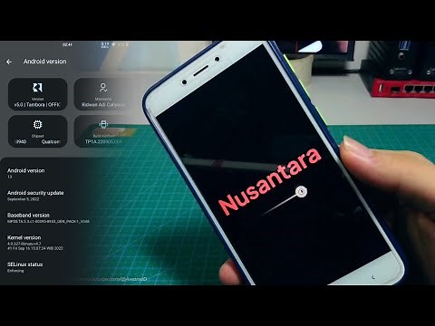 [ Tutorial ] Custom Rom Redmi 4X Rom Di Internal | Nusantara A13 Tambora Santoni
