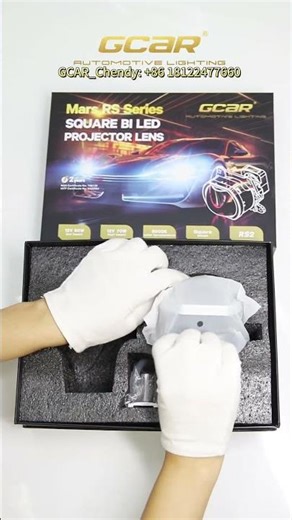 GCAR 3 Inch Small RS2 Square Bi LED Laser Projector Lens Ultra-Focused Beam Pattern