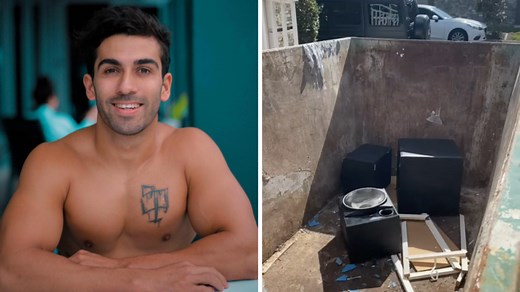 Prankster throws out roommates belongings