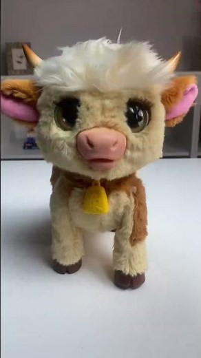 How cute is this FurReal Plush Toy Interactive Pet Maggie the Feed & Follow Cow 😍 #smythstoys #toys