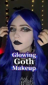 Glowing Goth Makeup 🖤✨️ | Who Said Goths Can’t Shine? 🌘
