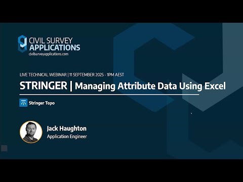 Webinar | Stringer - Manage Attribute Data Using Excel
