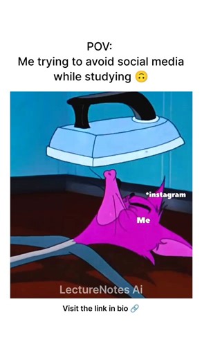 LectureNotes AI on Instagram: "Download LectureNotes AI so your study time stays focused even when social apps keep jumping back like they have a personal vendetta against your concentration. Because the real struggle isn’t studying, it’s resisting that one tap that pulls you back into endless scrolling. #lecturenotesai #studysmart #studentlife #ainotetaking #studymemes"