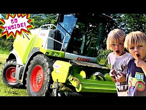 Epic Kids’ Adventure in a Combine Harvester