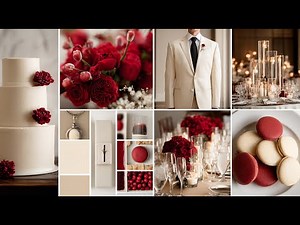 Classic Red, Ivory, and Sepia Wedding Ideas: Timeless Elegance