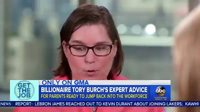 Tory Burch has expert advice for parents ready to jump back into the workforce! https://gma.abc/2sPHOhH | Good Morning America