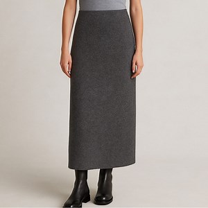 Zara | Skirts | Zara Wool Maxi Skirt Gray High Waist Straight Long Midi Collection 2 Size M | Poshmark