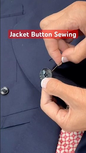 Jacket Button Sewing Tutorial 🧥